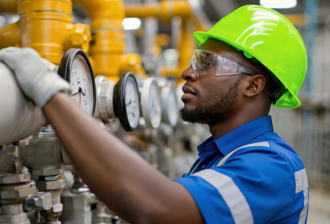 Petromas field engineer at work